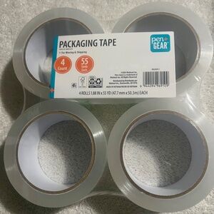 4 Rolls of Packaging Tape , 1.88" wide x 55 Yards Long